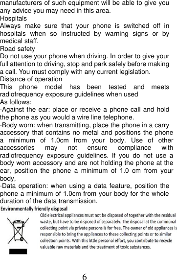 Page 6 of MOBIWIRE MOBILES OWNF1313 3G Smart Feature Phone User Manual