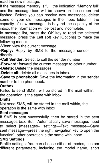 Page 17 of MOBIWIRE MOBILES S241 2G Feature Phone User Manual 