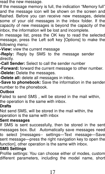 Page 17 of MOBIWIRE MOBILES S241 2G Feature Phone User Manual