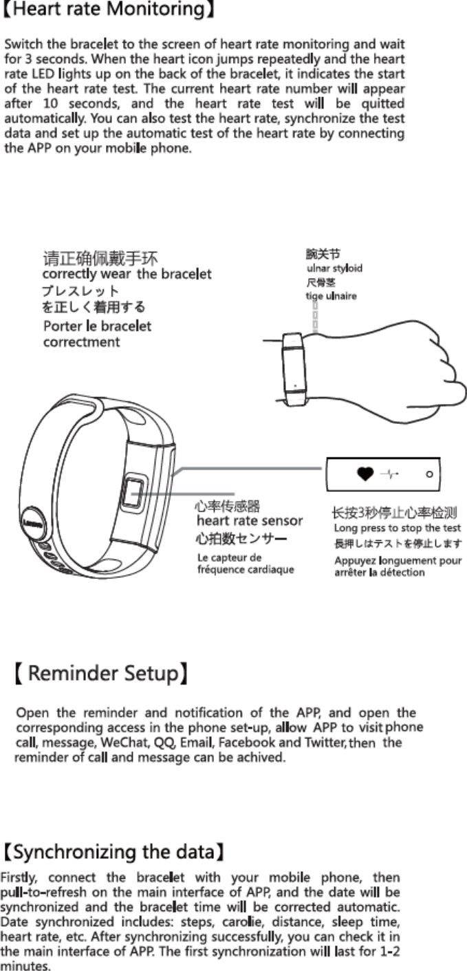 Page 3 of MPOW TECHNOLOGY BH188A Fitness Band, Smart Band User Manual 