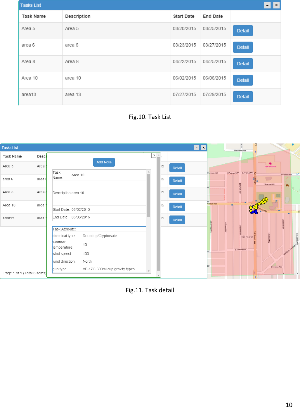 10   Fig.10. Task List   Fig.11. Task detail  