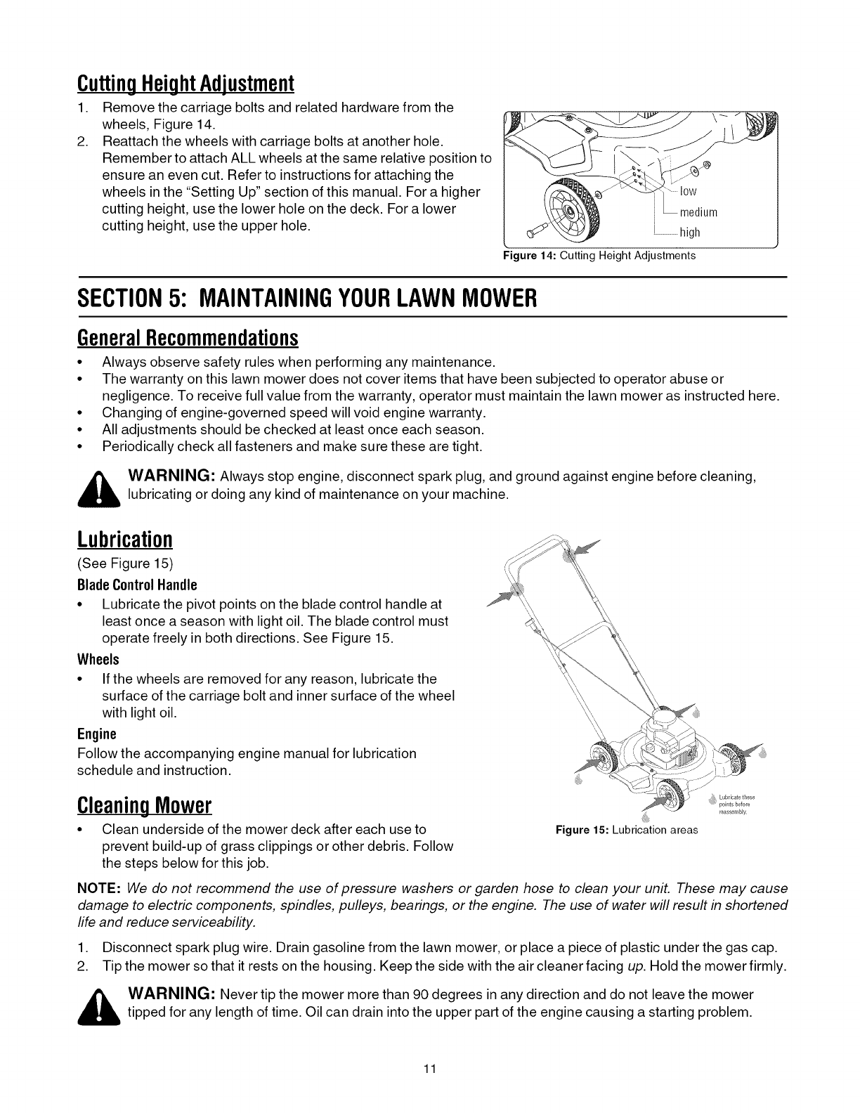 MTD 11A 020B752 User Manual LAWN MOWER Manuals And Guides 1107384L