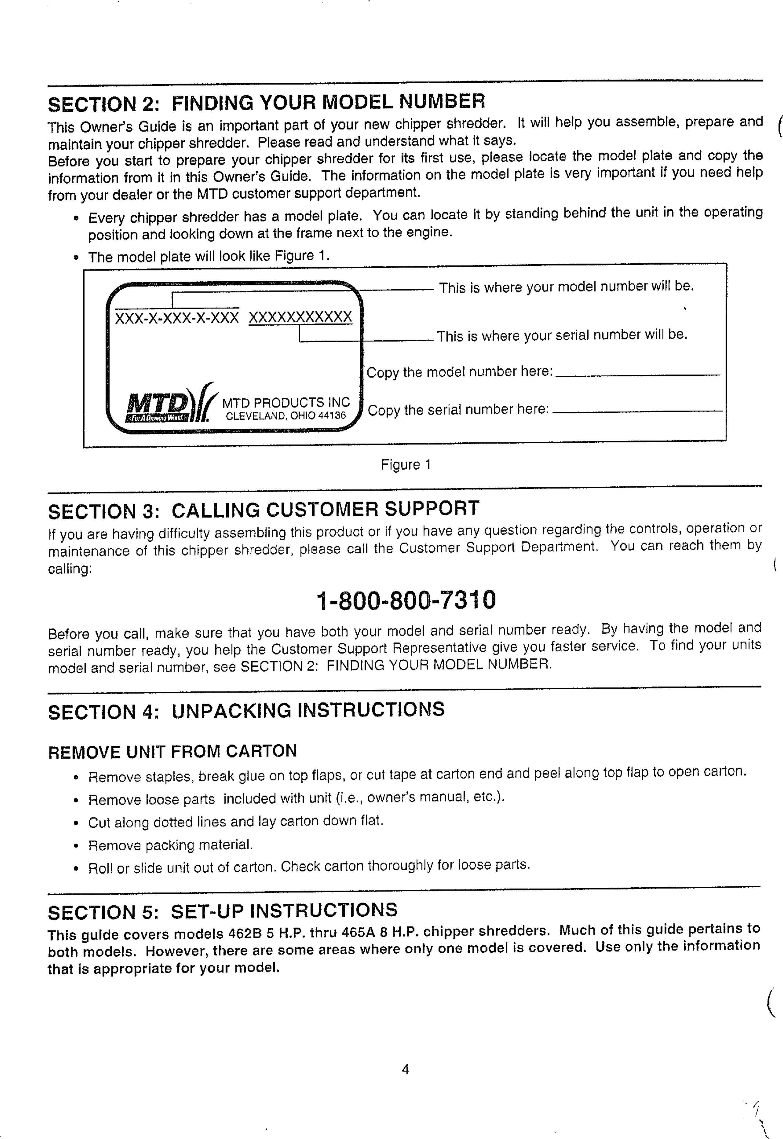 Page 4 of 8 - MTD 247462B000 User Manual  CHIPPER/SHREDDER - Manuals And Guides WL000209