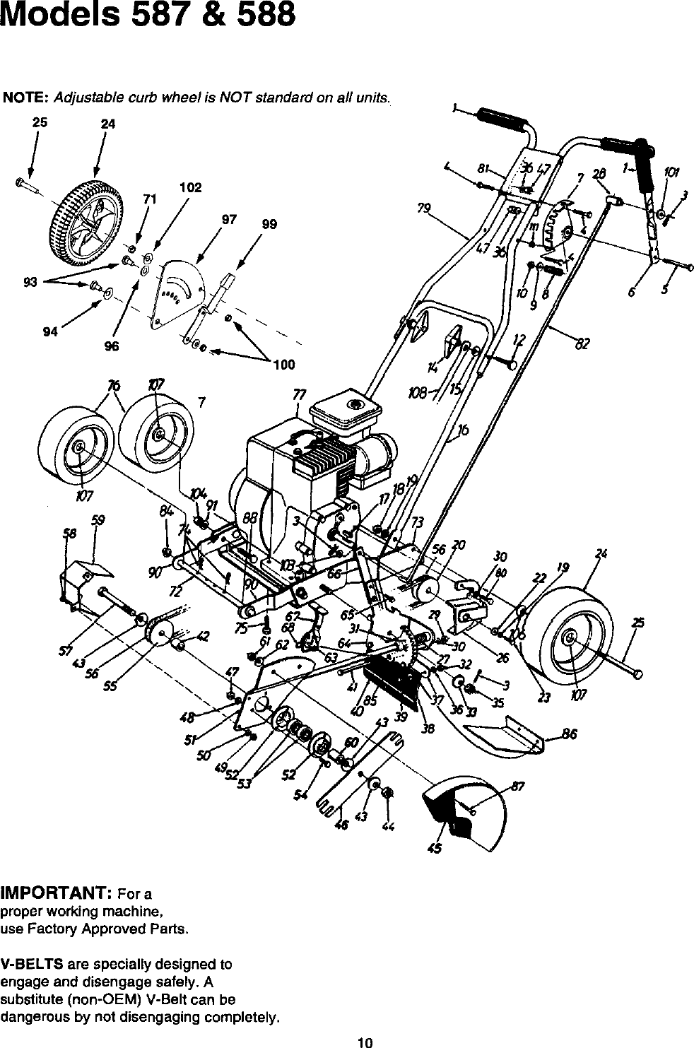 Page 10 of 12 - MTD 588 User Manual  EDGER - Manuals And Guides L9910232