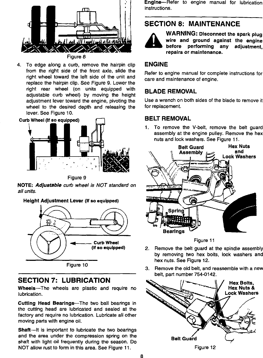 Page 8 of 12 - MTD 588 User Manual  EDGER - Manuals And Guides L9910232