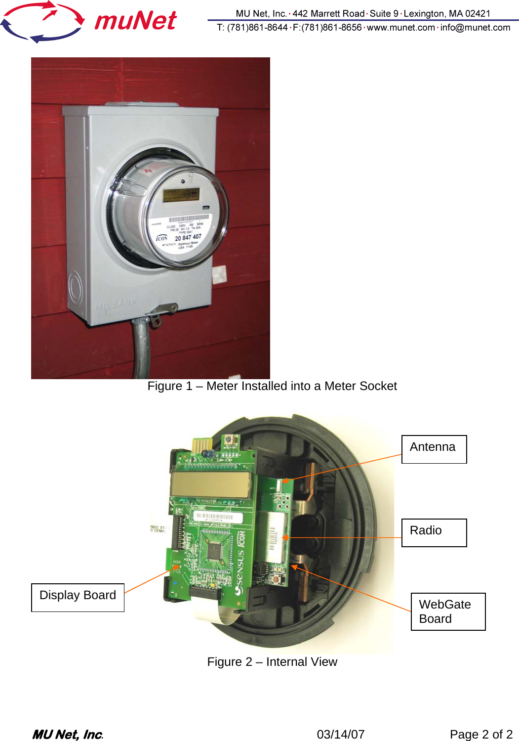 MU Net TPM0100 Electric Utility Meter User Manual G1214