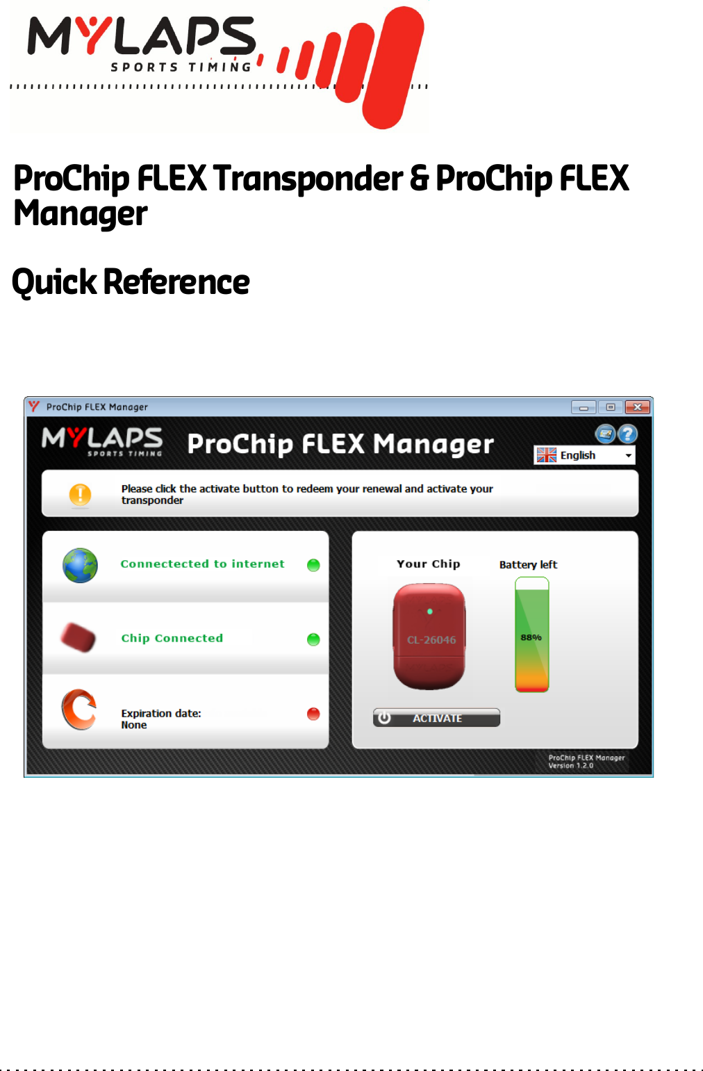 ProChip FLEX Transponder &amp; ProChip FLEX ManagerQuick Reference