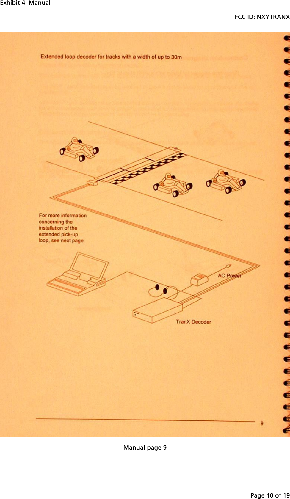 Exhibit 4: ManualFCC ID: NXYTRANXPage 10 of 19Manual page 9