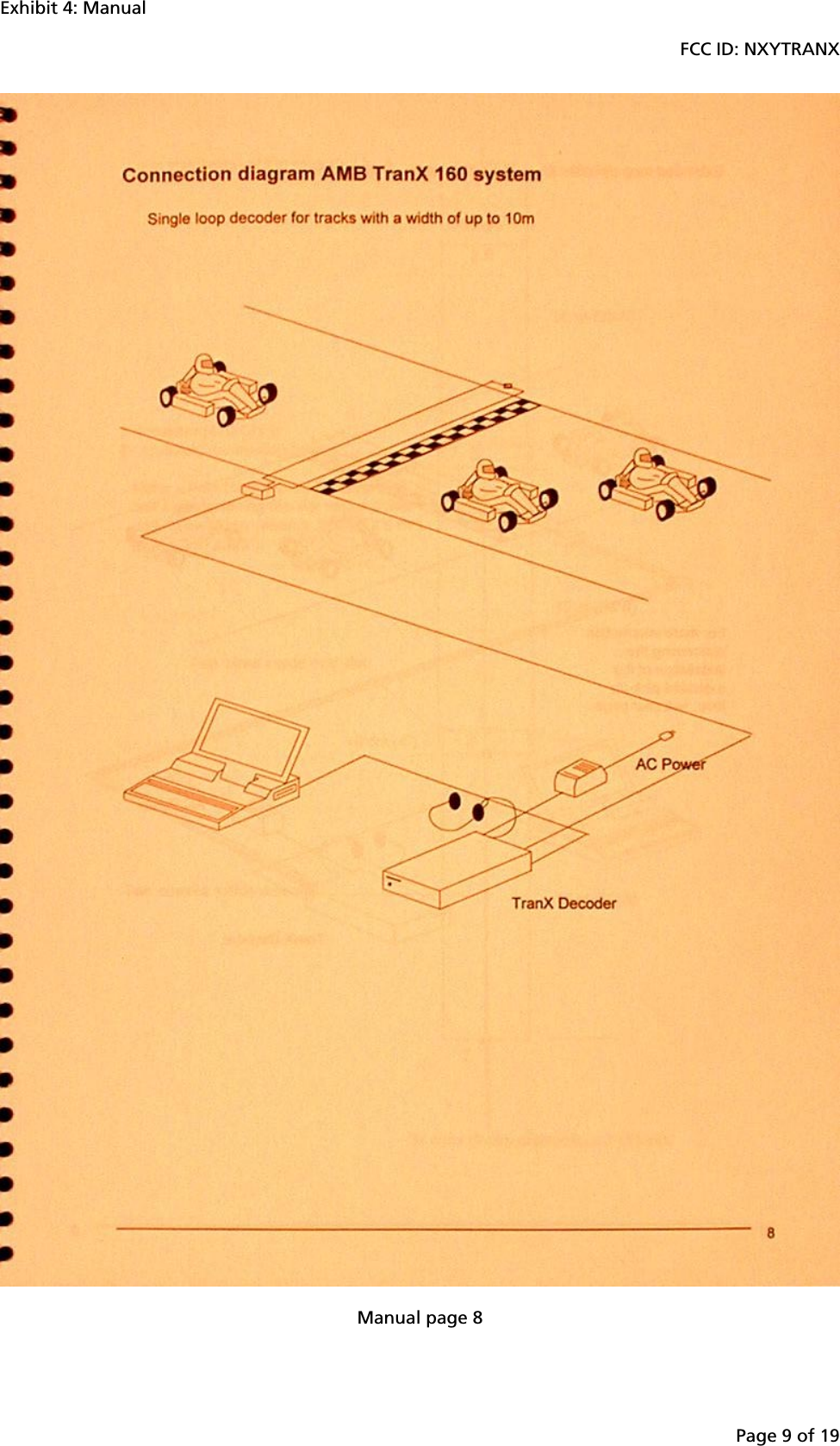 Exhibit 4: ManualFCC ID: NXYTRANXPage 9 of 19Manual page 8