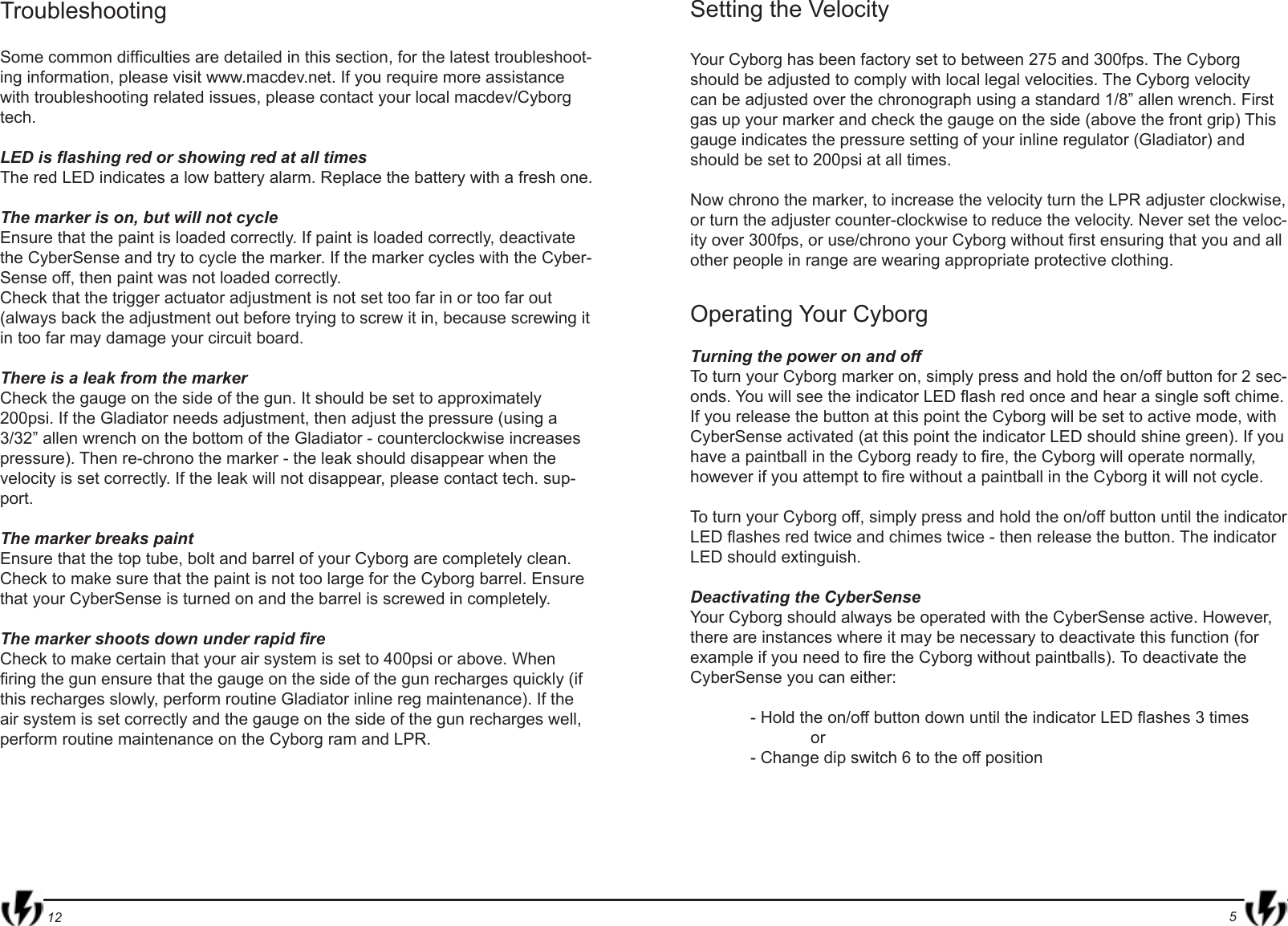 Page 5 of 8 - Macdev Macdev-Cyborg-V1-02-Users-Manual-  Macdev-cyborg-v1-02-users-manual