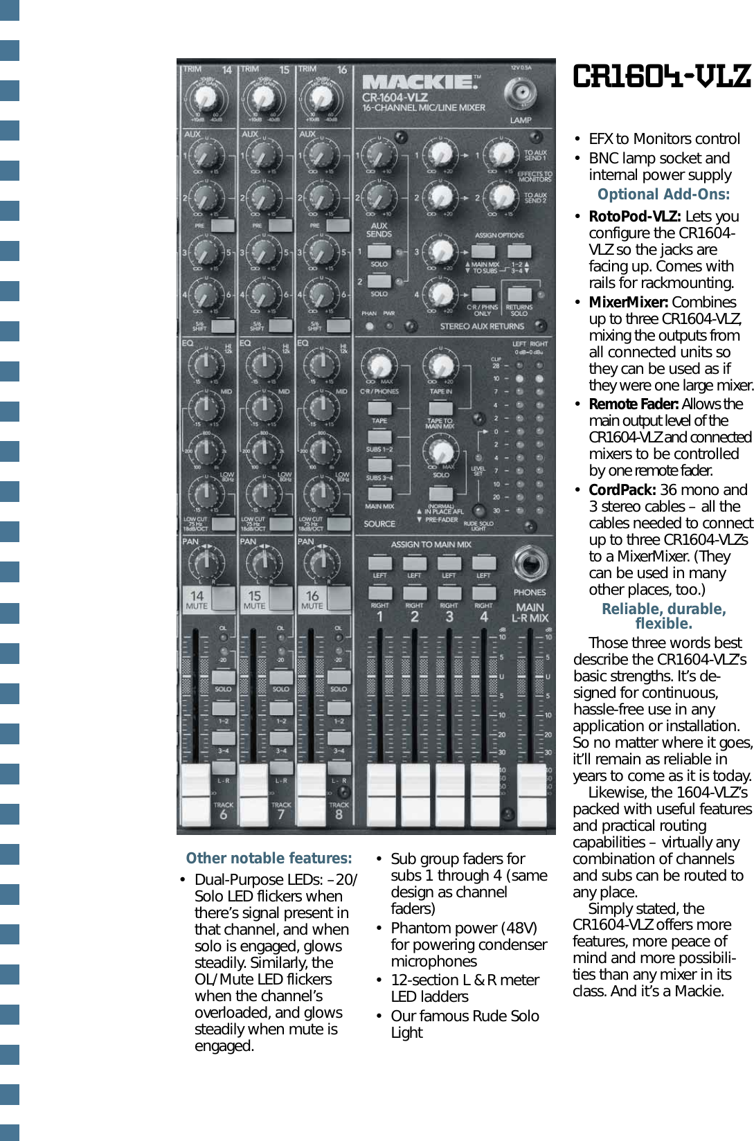 Mackie Cr1604 Vlz Users Manual Designs Contractor