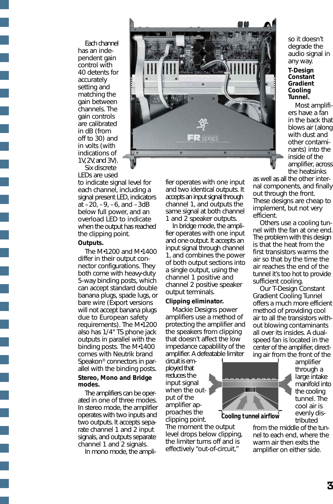 Page 3 of 6 - Mackie Mackie-Fast-Recovery-Series-M1200-Users-Manual- Designs FR Series Contractor's Specs  Mackie-fast-recovery-series-m1200-users-manual