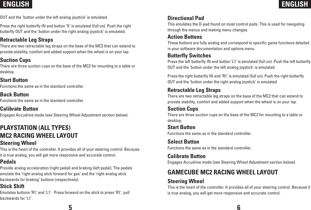 Page 3 of 6 - Mad-Catz Mad-Catz-Mc2-Racing-Wheel-Users-Manual- ManualsLib - Makes It Easy To Find Manuals Online!  Mad-catz-mc2-racing-wheel-users-manual