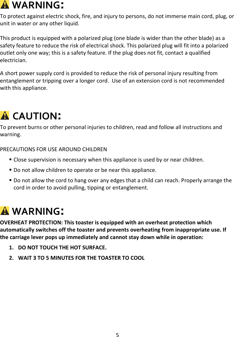 Magic Chef 2 Slice Mcst2St Users Manual