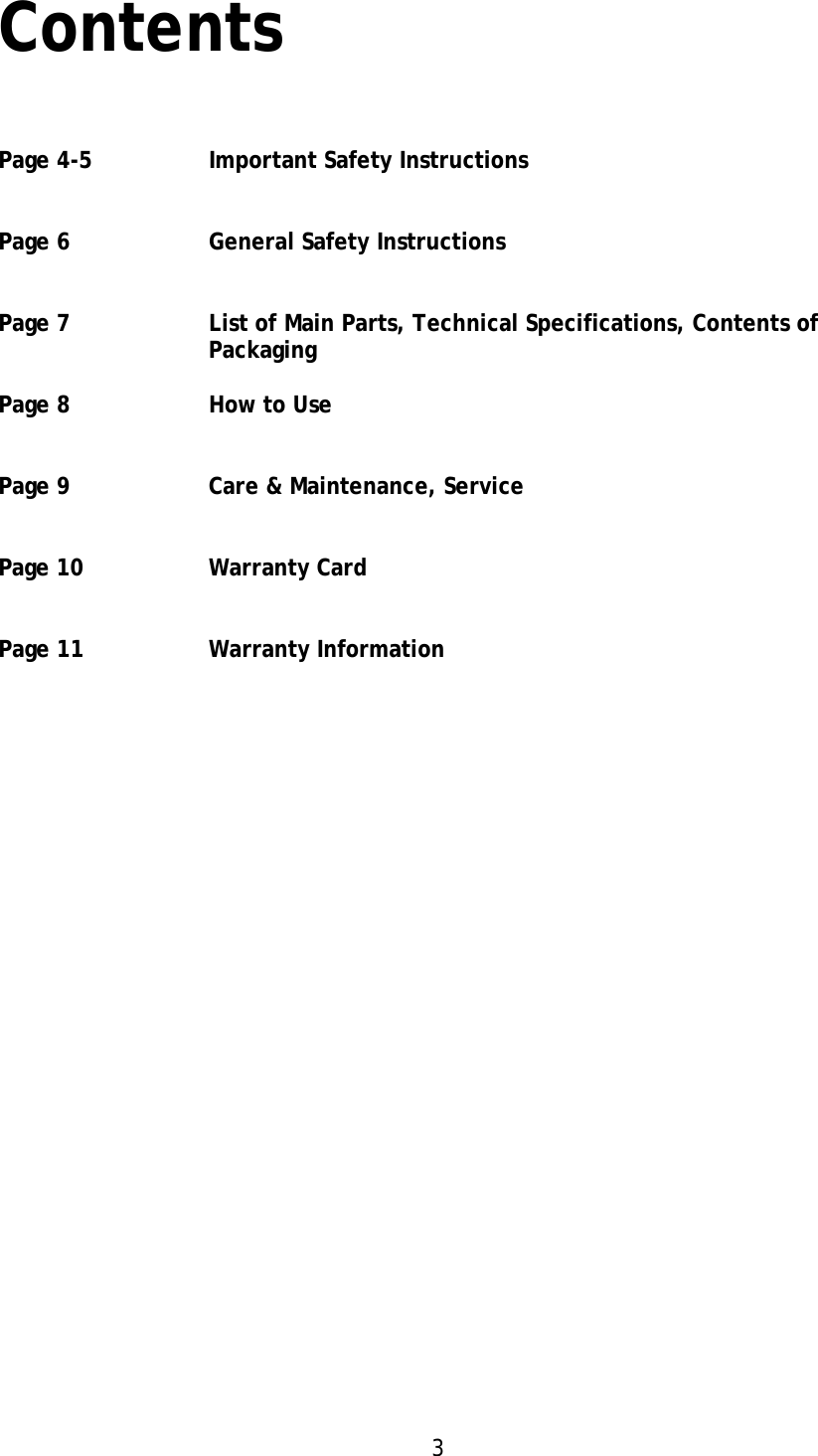 Page 3 of 11 - Magic-Chef Magic-Chef-Crpphg4St-Owners-Manual - Crofton CRPPHG4ST Manual 20120509b