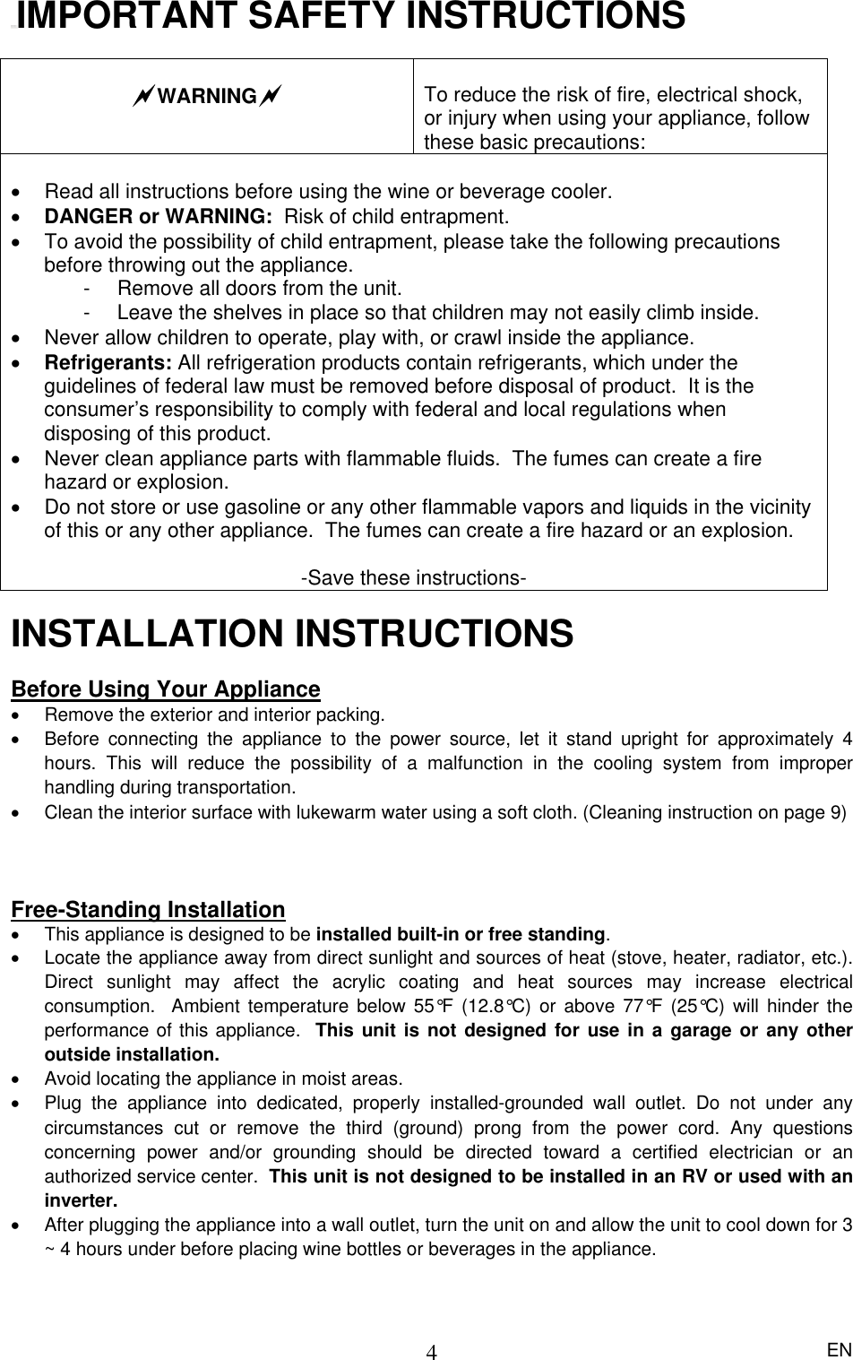 Page 5 of 12 - Magic-Chef Magic-Chef-Mcbc58Dst-Users-Manual-  Magic-chef-mcbc58dst-users-manual