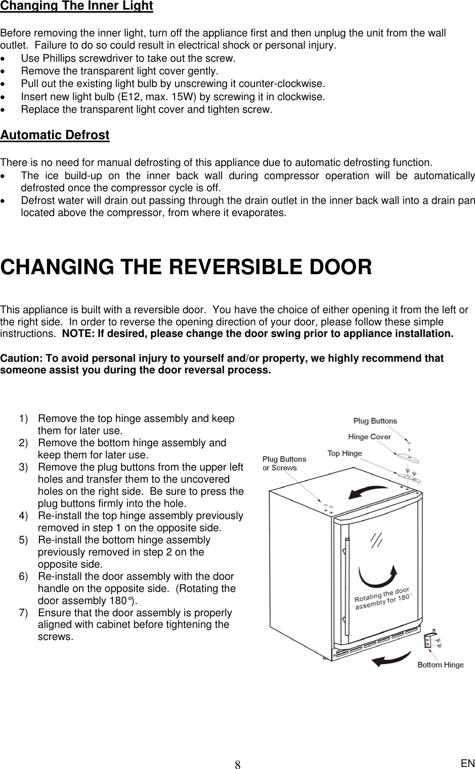 Page 9 of 12 - Magic-Chef Magic-Chef-Mcbc58Dst-Users-Manual-  Magic-chef-mcbc58dst-users-manual