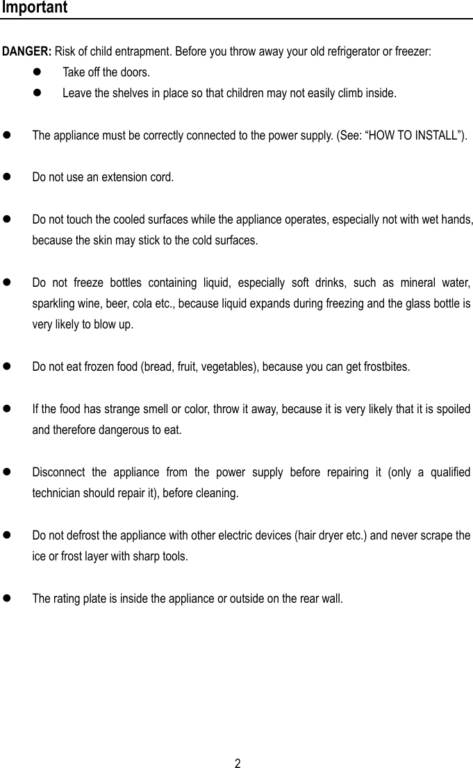 Page 3 of 10 - Magic-Chef Magic-Chef-Mcbr402S-Users-Manual MCBR402S Of 2003-12-29