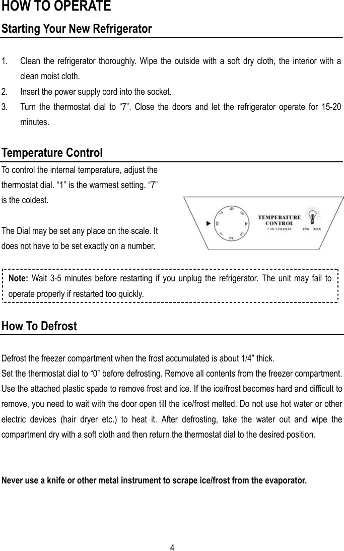 Page 5 of 10 - Magic-Chef Magic-Chef-Mcbr402S-Users-Manual MCBR402S Of 2003-12-29