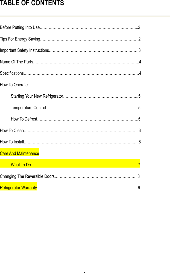 Page 2 of 10 - Magic-Chef Magic-Chef-Mcbr415S-Owners-Manual - MCBR415S _English_-12.8.04