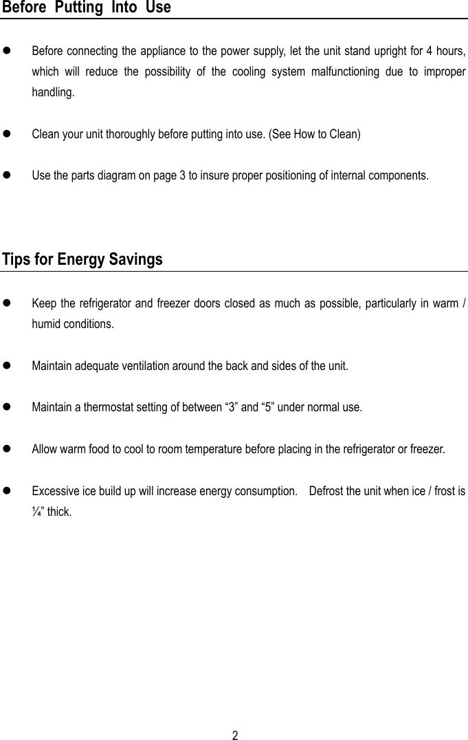 Page 3 of 10 - Magic-Chef Magic-Chef-Mcbr415S-Owners-Manual - MCBR415S _English_-12.8.04