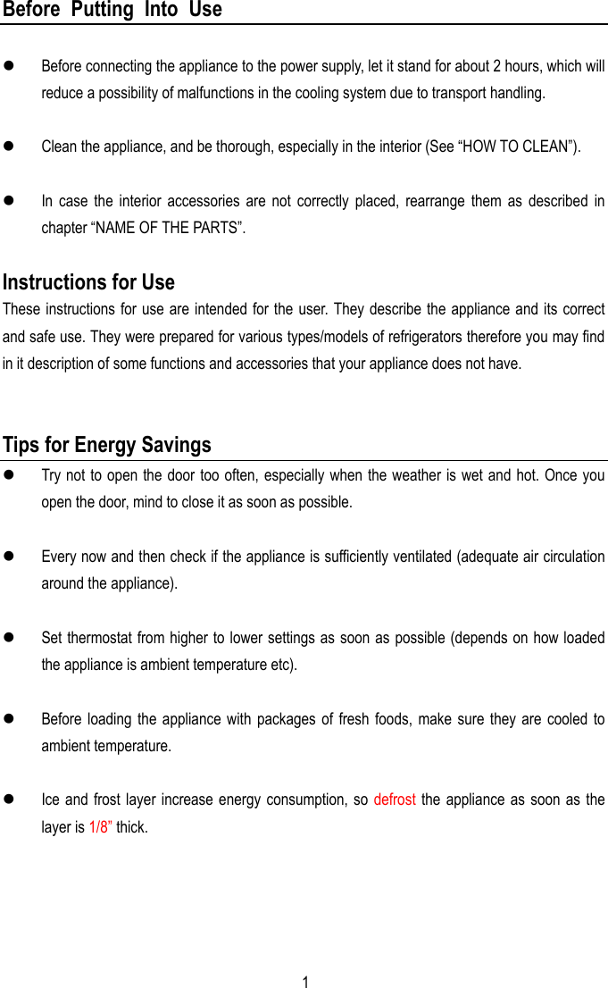 Page 2 of 10 - Magic-Chef Magic-Chef-Mcbr980W-Users-Manual MCBR980W Of 2003-12