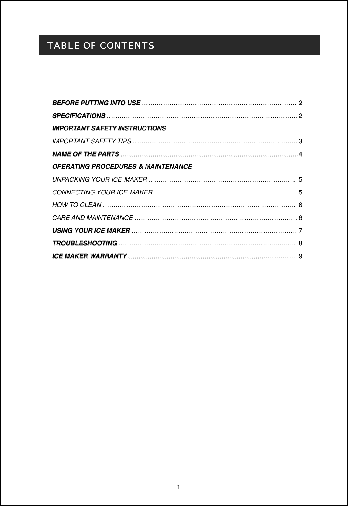 Page 2 of 10 - Magic-Chef Magic-Chef-Mcim30Tw-Owners-Manual PARAMETERS & CIRCUIT DIAGRAM