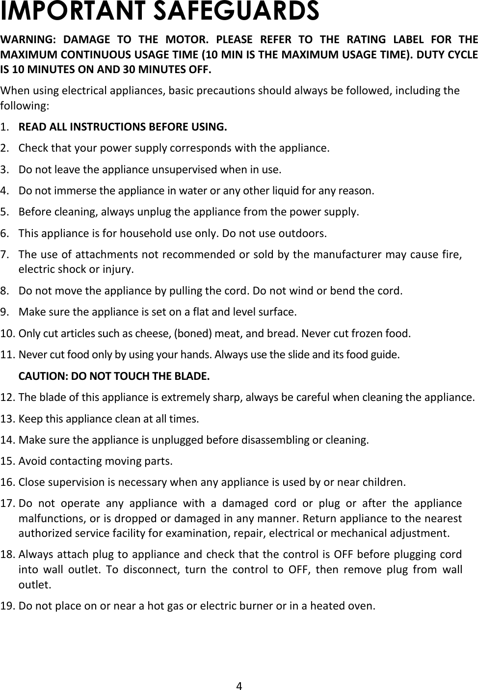 Page 4 of 9 - Magic-Chef Magic-Chef-Mcsfs200Sv-Users-Manual-  Magic-chef-mcsfs200sv-users-manual