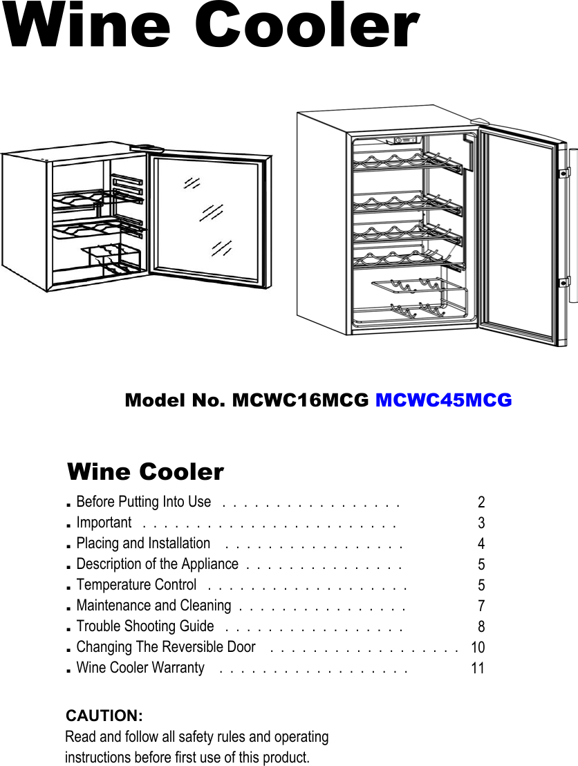 ewave mcwc16mcg