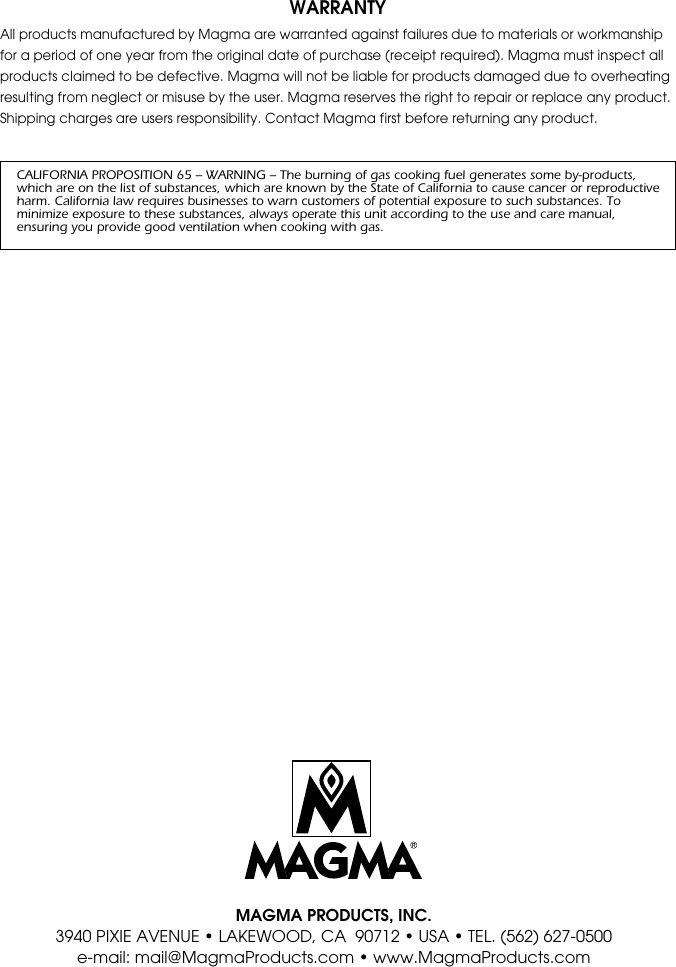 Magma A10 007 Users Manual