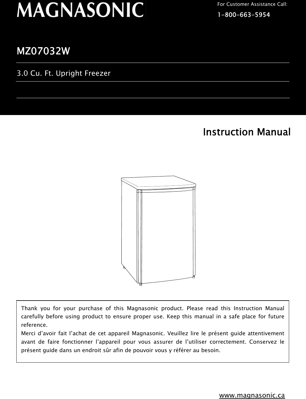 Page 1 of 6 - Magnasonic MZ07032W SYLVANIA User Manual  To The Be8fe457-9cde-4285-9129-b784f4456f1f