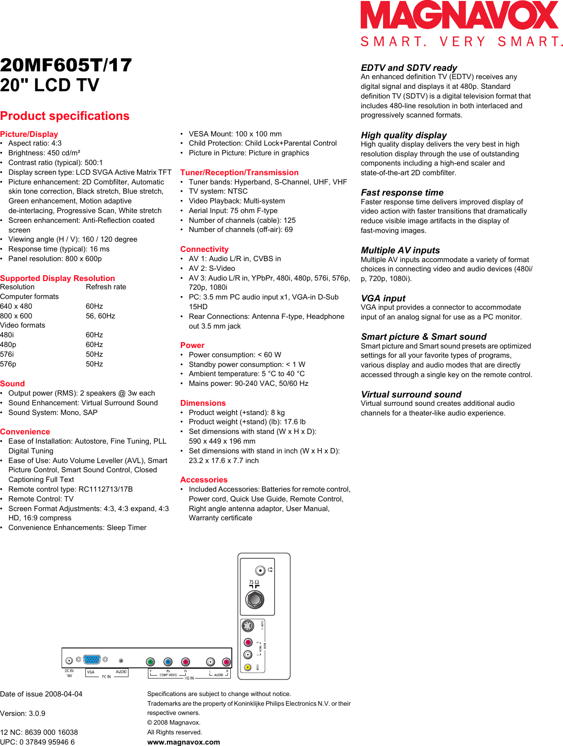 Array - magnavox 20mf605t owners manual 20mf605t 17 rh usermanual wiki  magnavox tv ...