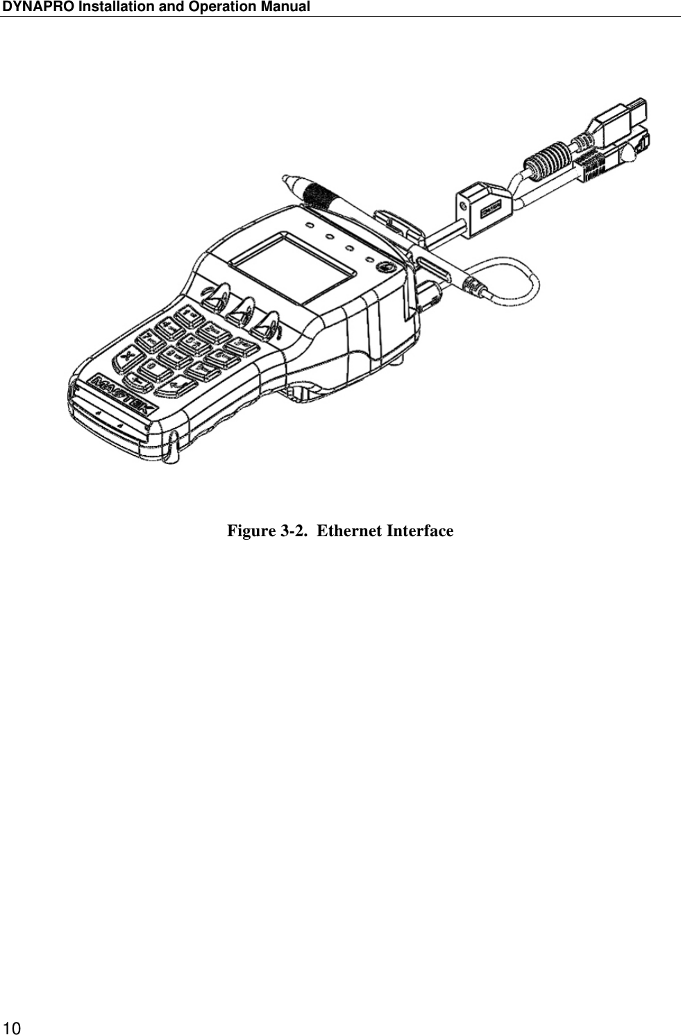 DYNAPRO Installation and Operation Manual 10   Figure 3-2.  Ethernet Interface  