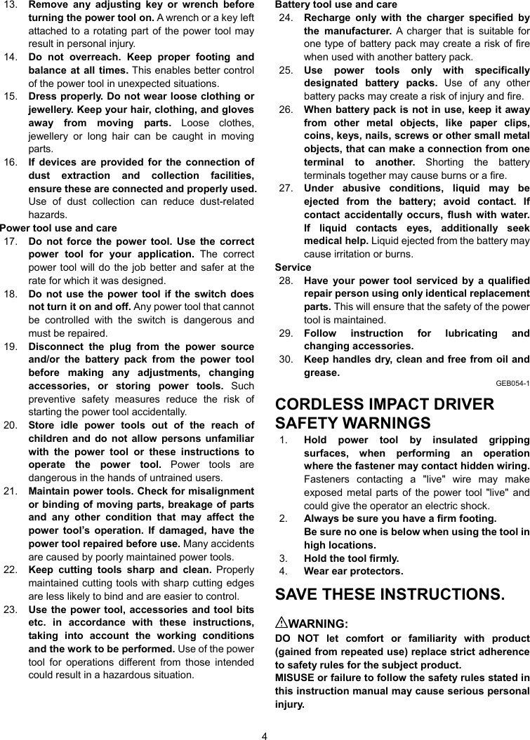 Page 4 of 12 - Makita BTD134 Manual User  To The C637b4f6-a3c5-4f1f-add9-50ac76d7e325