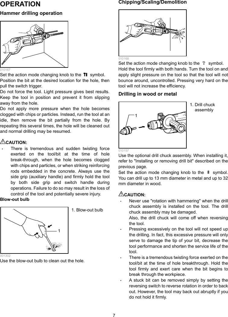 Page 7 of 12 - Makita HR2475 Manual User  To The Cf49f11f-1dc1-4a0e-9ca7-0bac3da757a0