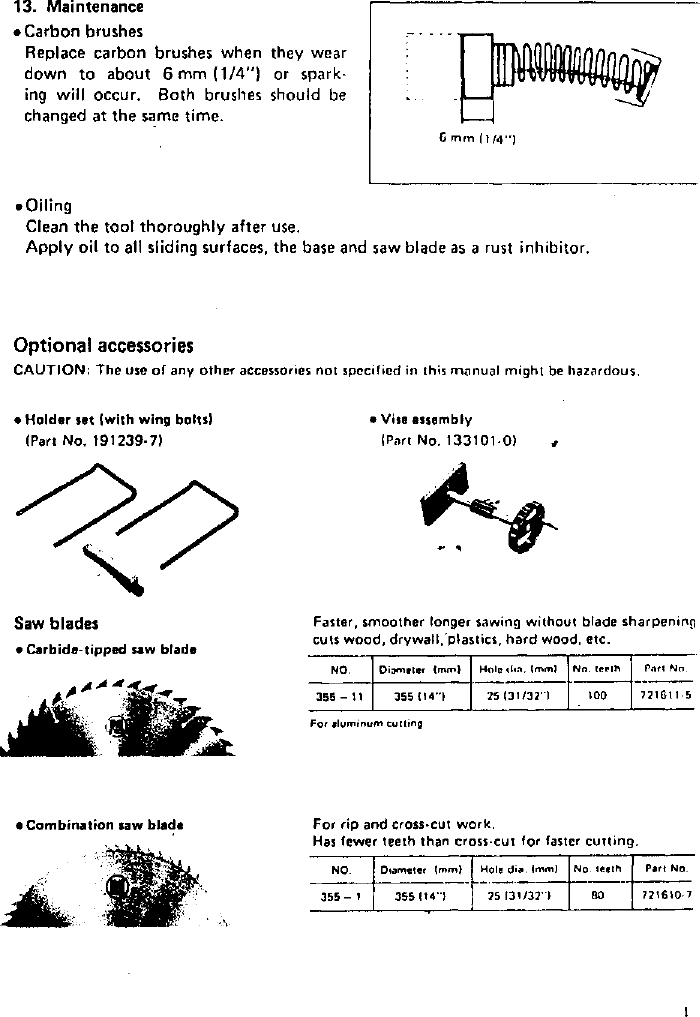 Page 11 of 11 - Makita LS1400 User Manual  14 MITER SAW - Manuals And Guides L0312163