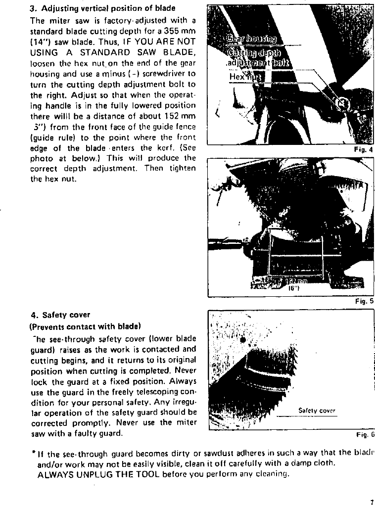 Page 7 of 11 - Makita LS1400 User Manual  14 MITER SAW - Manuals And Guides L0312163