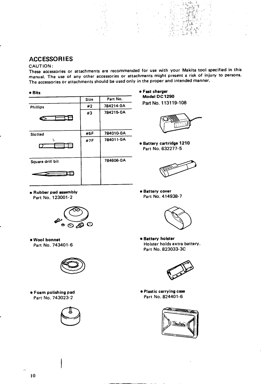 Page 10 of 12 - Makita Makita-6011D-Users-Manual-  Makita-6011d-users-manual