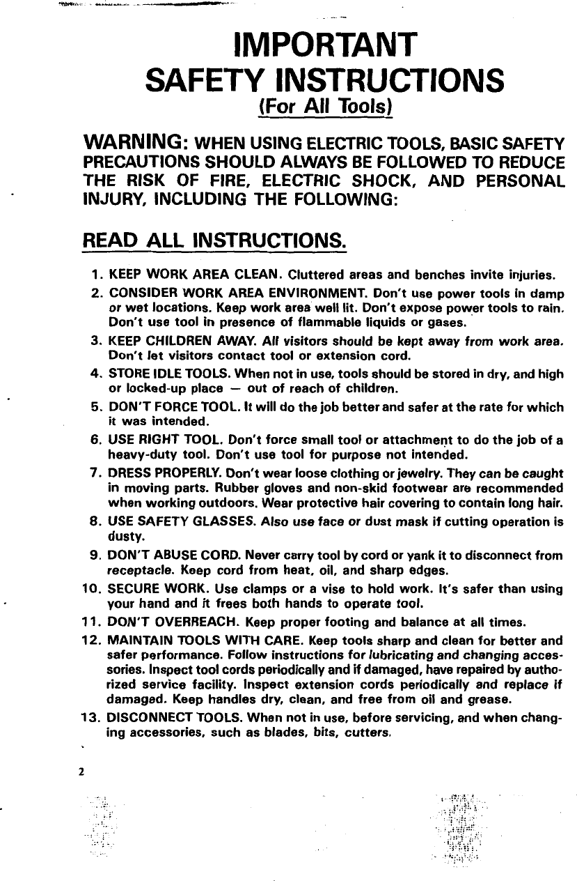 Page 2 of 12 - Makita Makita-6011D-Users-Manual-  Makita-6011d-users-manual