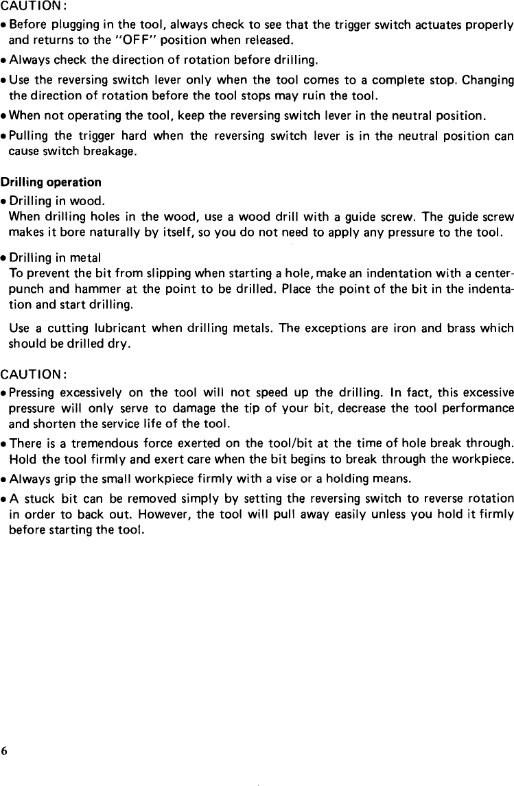 Page 6 of 11 - Makita Makita-6404-Users-Manual- Makita-6404-users-manual