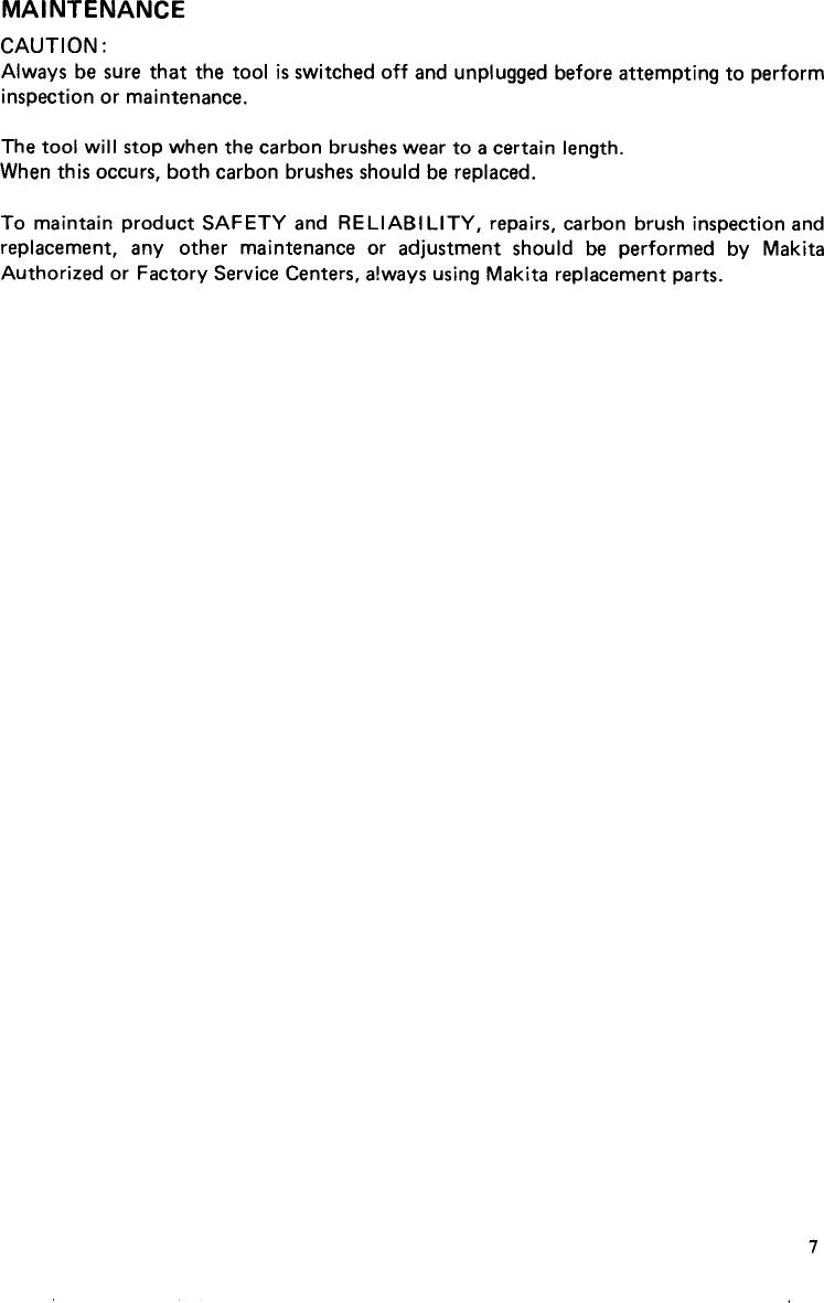 Page 7 of 11 - Makita Makita-6404-Users-Manual- Makita-6404-users-manual