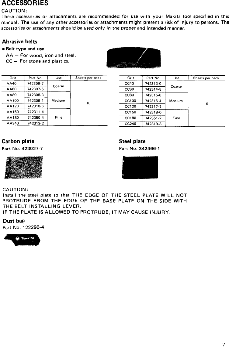 Page 7 of 10 - Makita Makita-9900B-Users-Manual-  Makita-9900b-users-manual