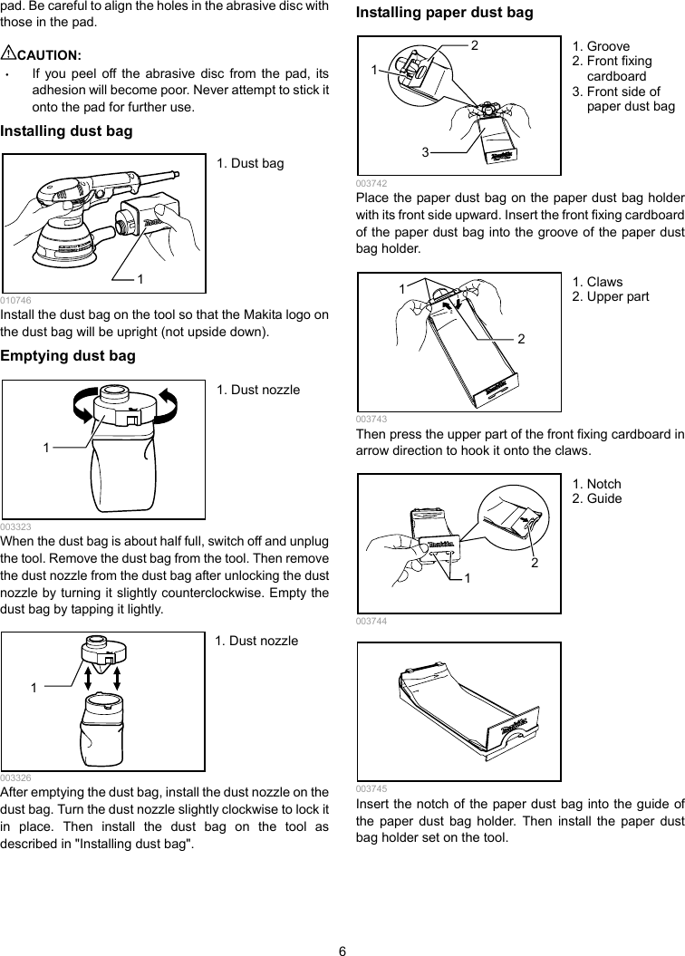 Page 6 of 12 - Makita Makita-Bo5040-Users-Manual- Manual  Makita-bo5040-users-manual