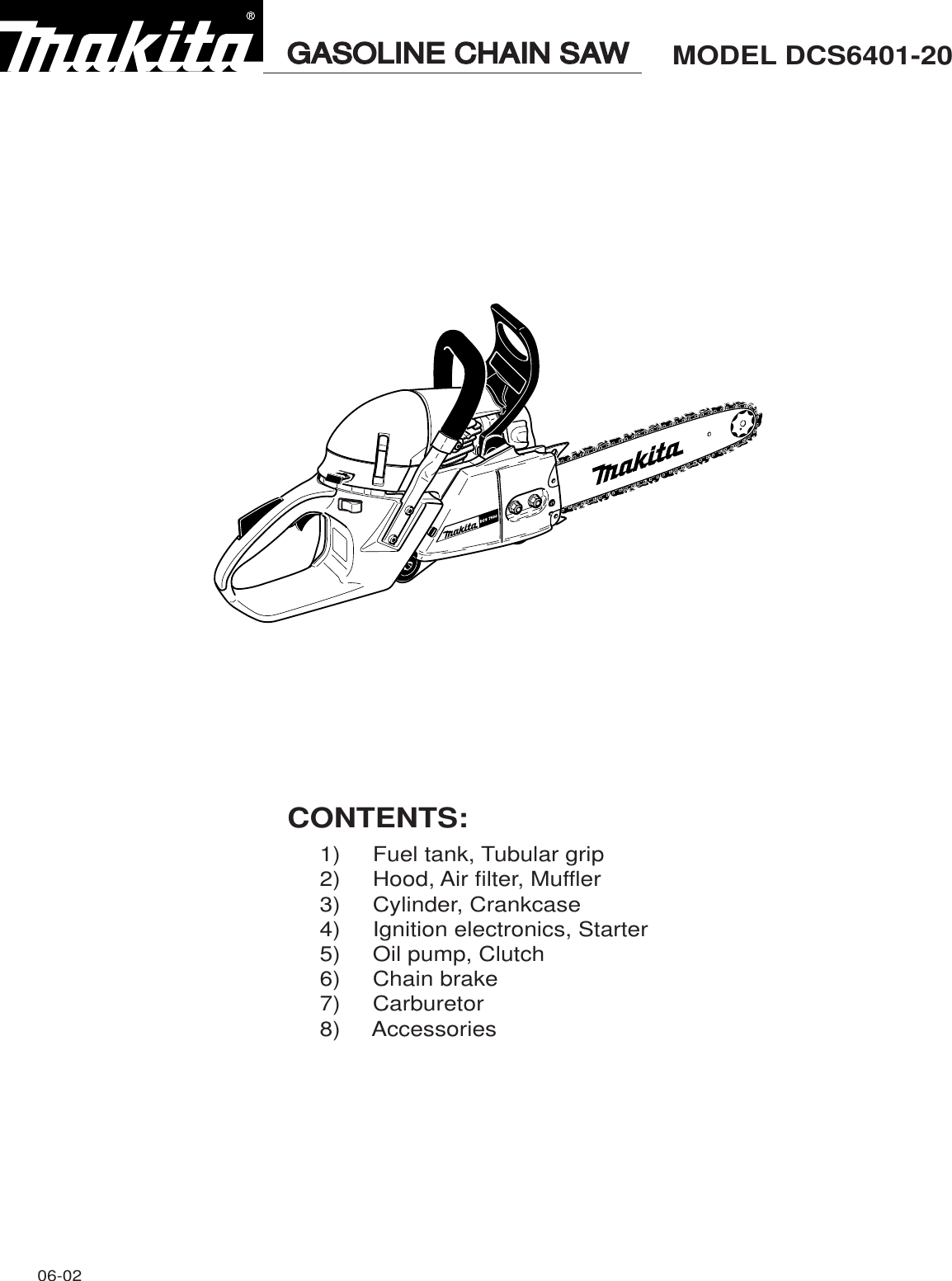 Page 1 of 11 - Makita Makita-Dcs6401-20-Users-Manual-  Makita-dcs6401-20-users-manual