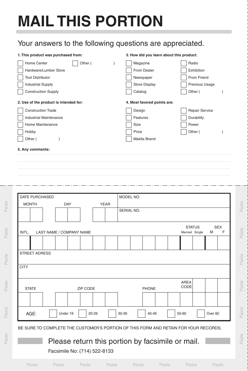 Page 10 of 12 - Makita Makita-Ge0600-Users-Manual- GE0600  Makita-ge0600-users-manual