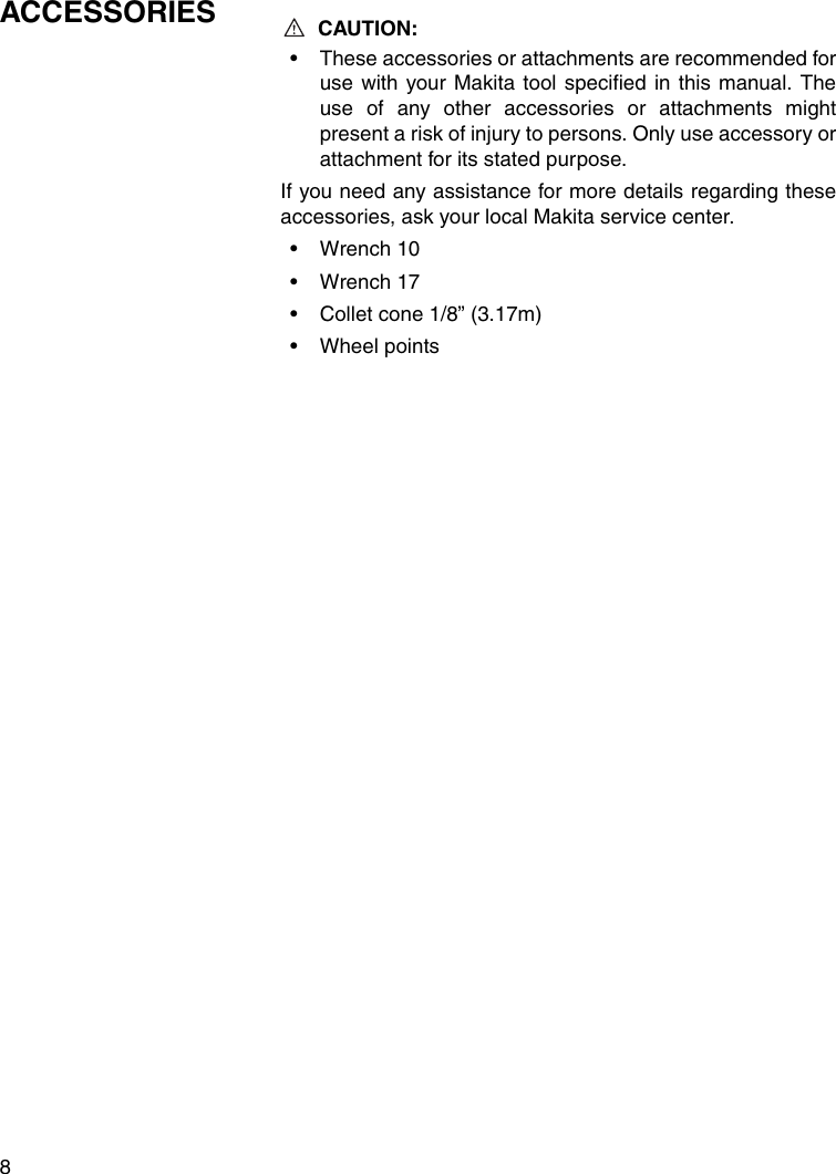 Page 8 of 12 - Makita Makita-Ge0600-Users-Manual- GE0600  Makita-ge0600-users-manual