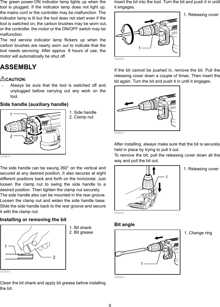 Page 6 of 12 - Makita Makita-Hm1203C-Owners-Manual Manual