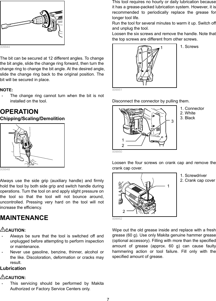 Page 7 of 12 - Makita Makita-Hm1203C-Owners-Manual Manual