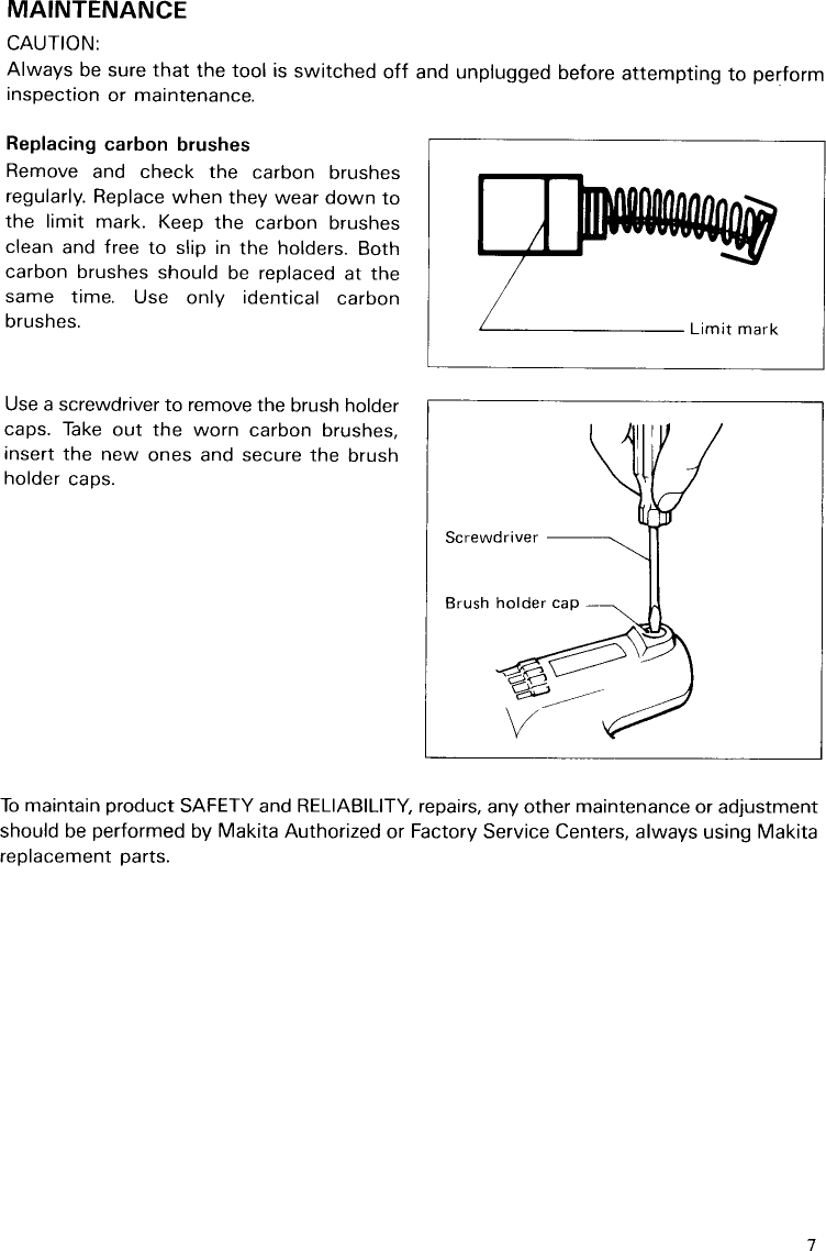 Page 7 of 11 - Makita Makita-Impact-Driver-6950-Users-Manual-  Makita-impact-driver-6950-users-manual