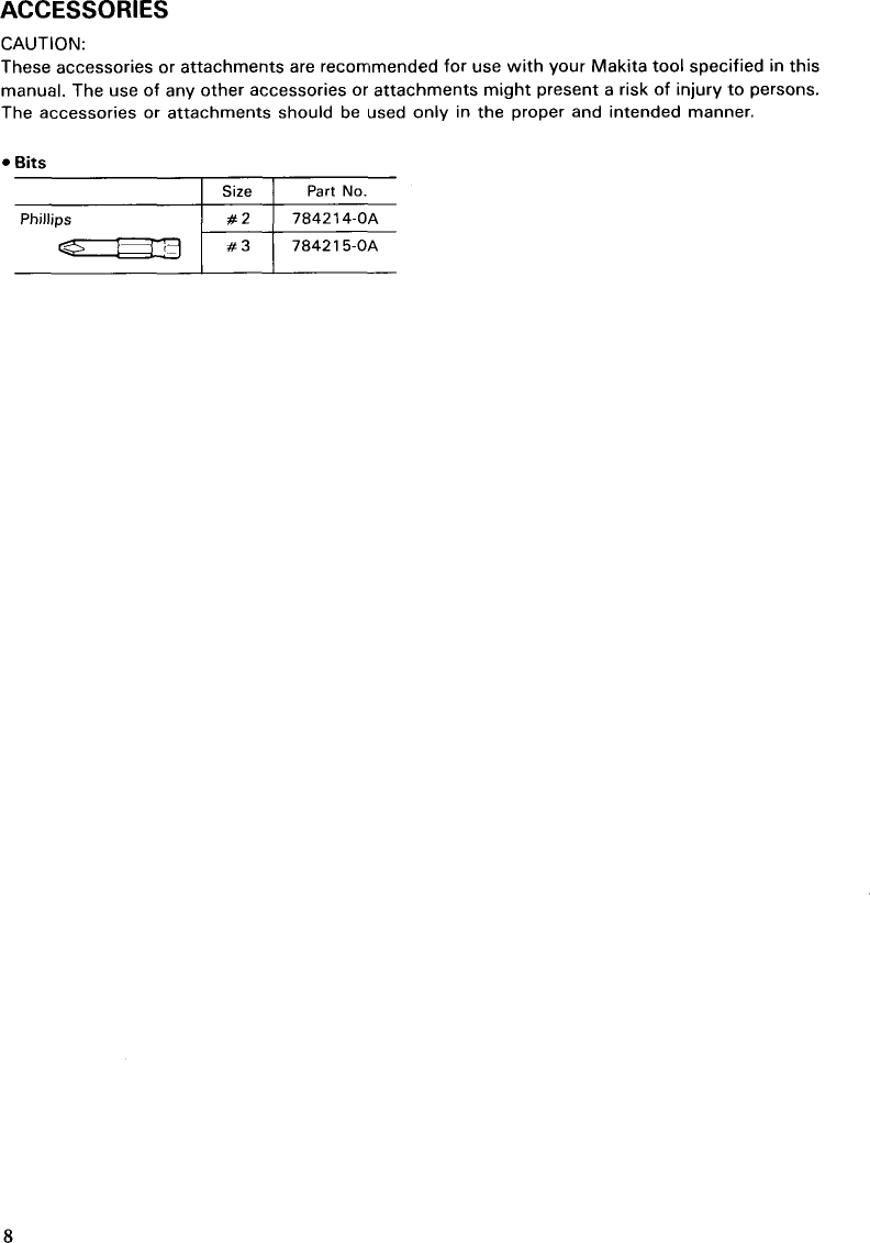 Page 8 of 11 - Makita Makita-Impact-Driver-6950-Users-Manual-  Makita-impact-driver-6950-users-manual